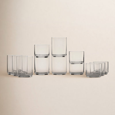 Tuscany Stackables Classics 12Pc Tall & Short Glasses