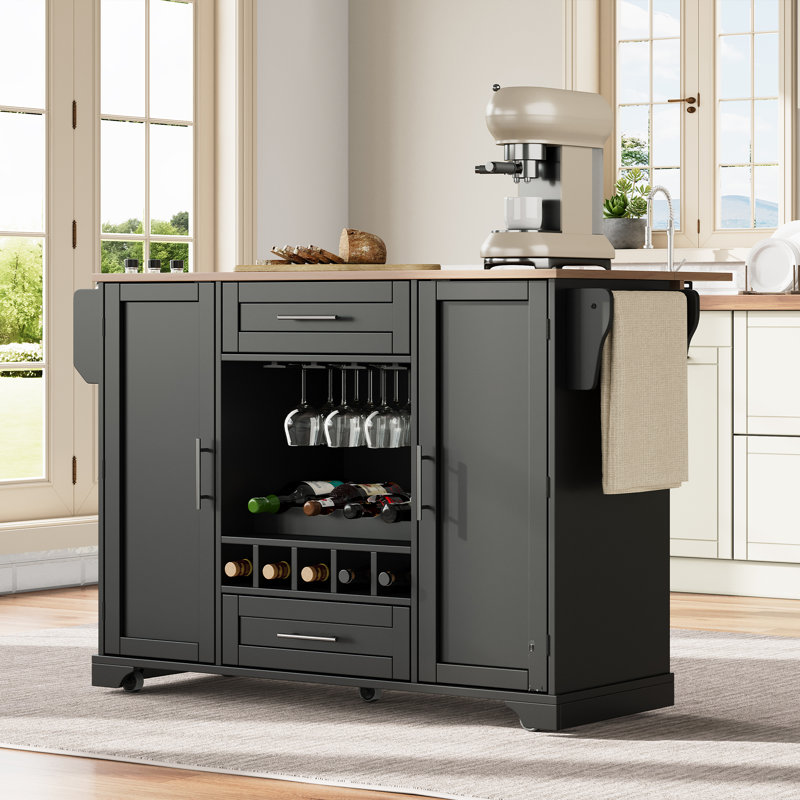 Kitchen Island, Black