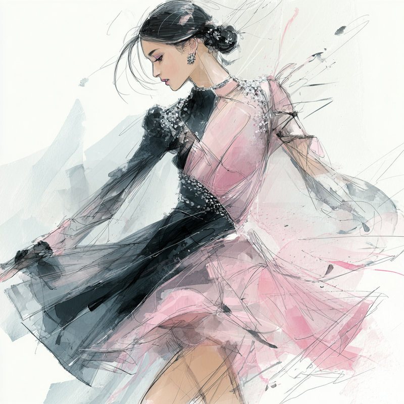 Dancing in Grace Wrapped Canvas Wall Art
