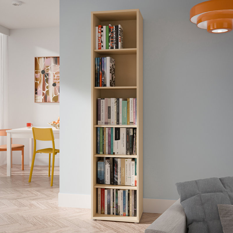 Alice Springs Bookcase, (5 Shelves) 214.3cm.H x 214.3cm.W x 214.3cm.D, Yellow