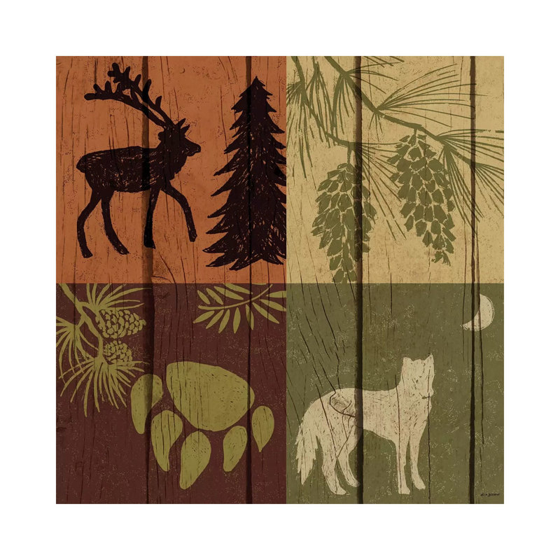Lodge Four Pack by Nicholas Biscardi - Wrapped Canvas Gallery-Wrapped Canvas Giclée, 66.04 cm H x 66.04 cm W