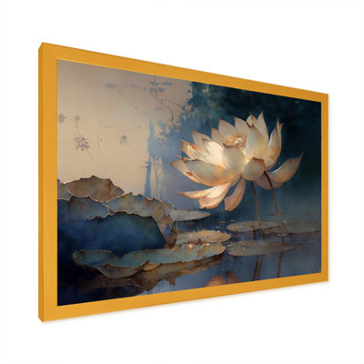 Vintage Lotus at Dawn - Print on Canvas