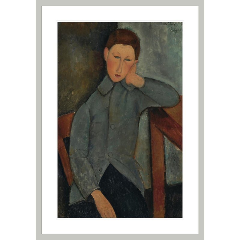 «The Boy» par Amedeo Modigliani - Estampe numérique encadrée, H 41,5 po x l 29,15 po