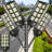 8000W Solar Street Light, 240000LM 7000K Super Bright Outdoor Security Light With Motion Sensor, Dusk To Dawn, Waterproof, Wide Angle Illumination For Parking Lots, Streets, Parks