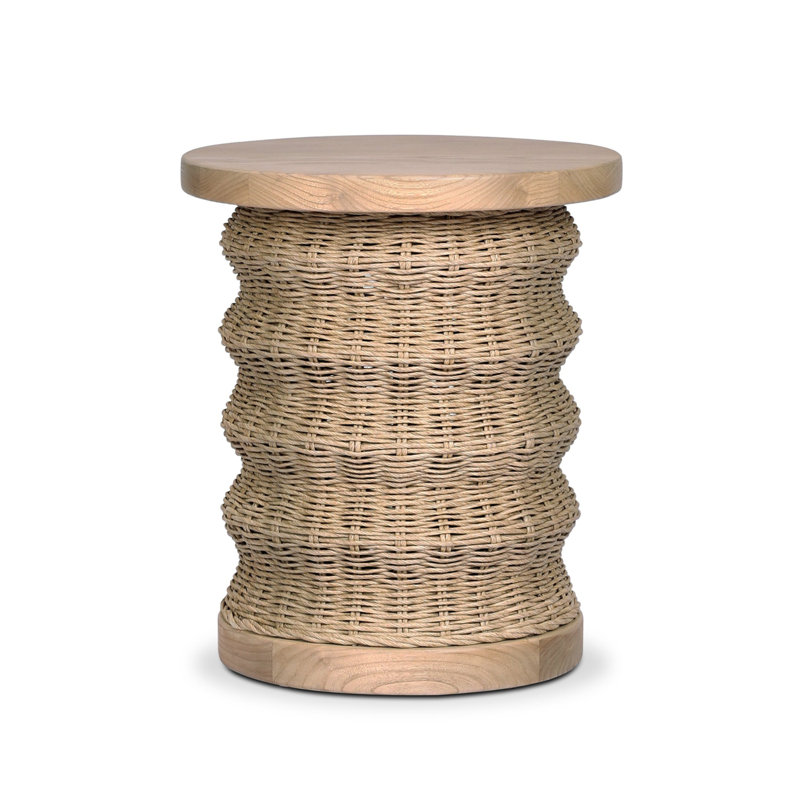 Brailey End Table-Smoked Natural Sungkai, Smoked Natural Sungkai