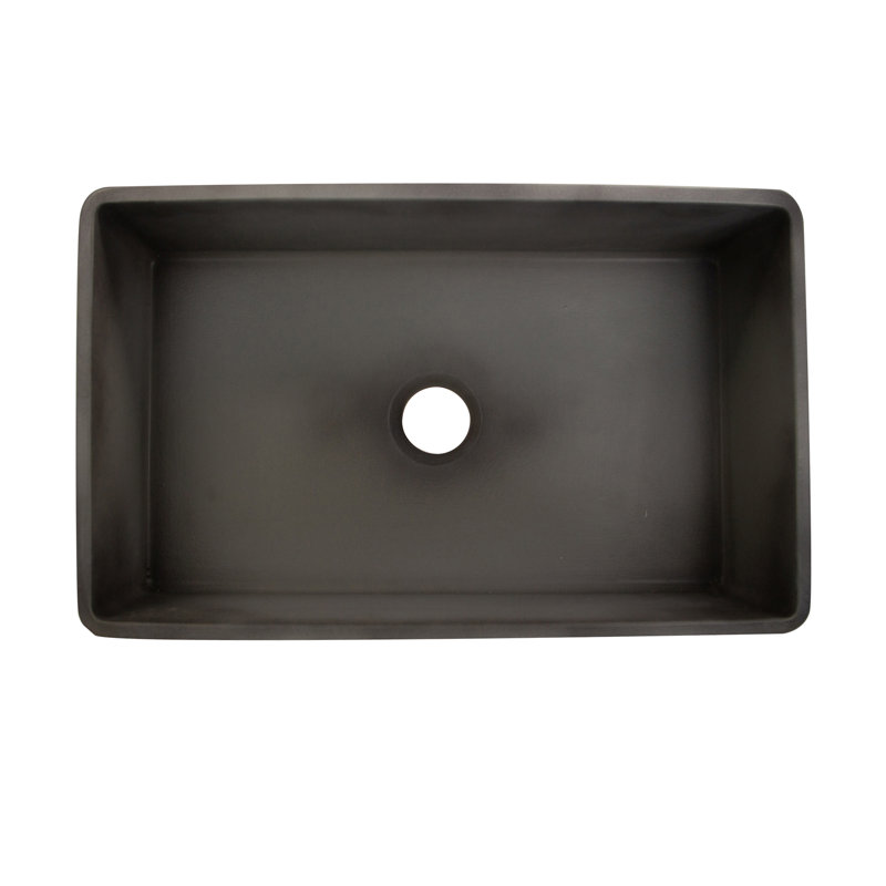 Vineyard 29.75'' L Single Basin Kitchen Sink, Concrete Finish