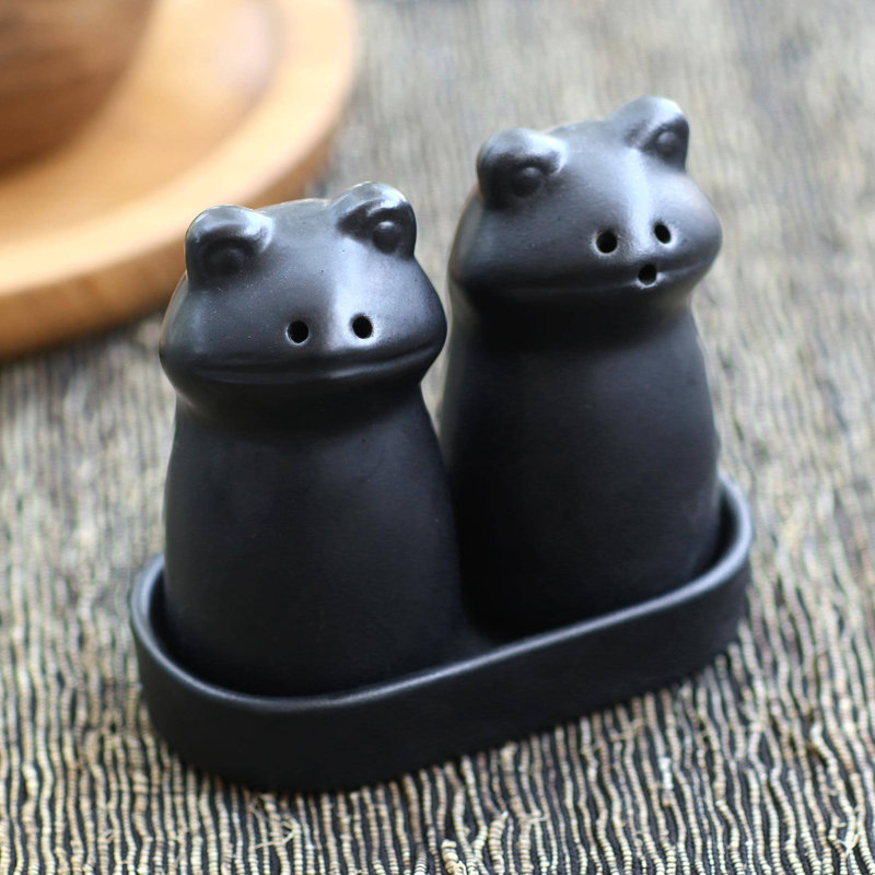 Ensemble salière et poivrière Nahje, Noir