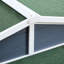 Niche pour chien en bois de pin avec peinture vieillie et durable
