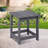 Denarrius Square Outdoor Side Table-1978008802