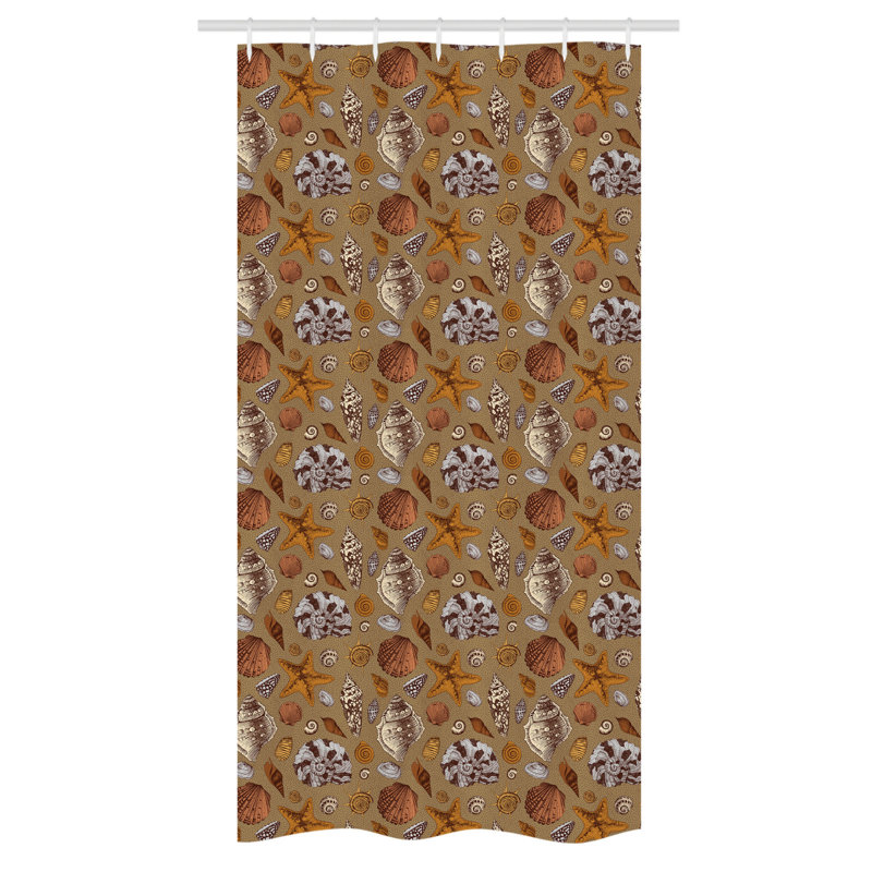 Dibrin Shower Curtain with Hooks Included, 72" H x 36" W