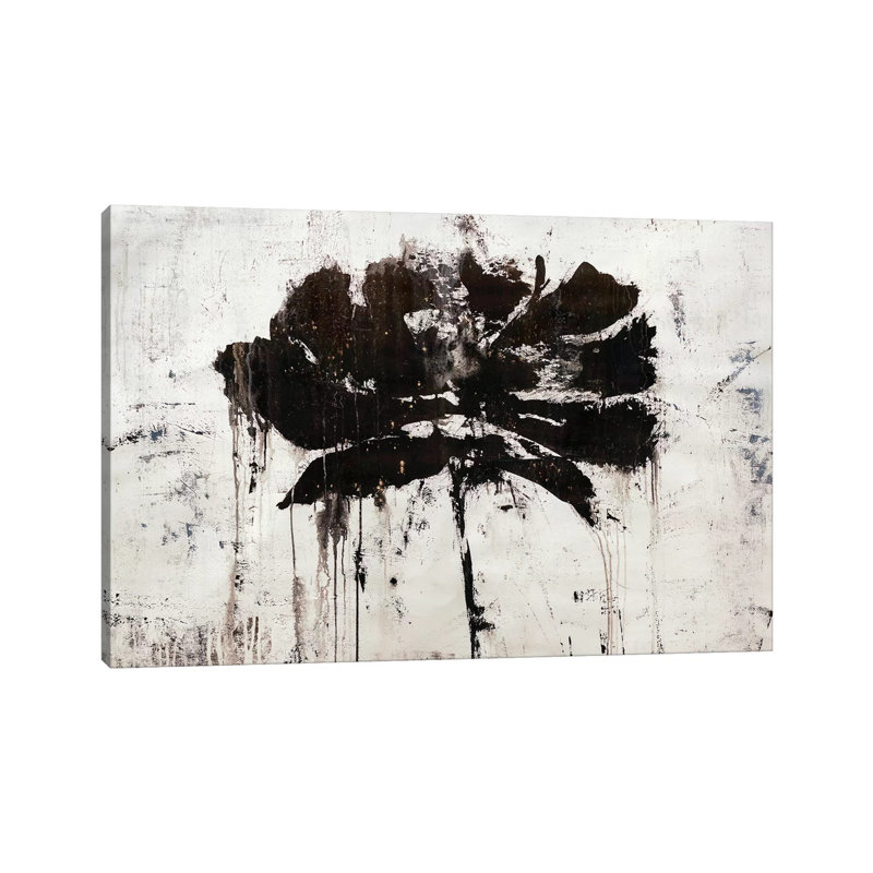 Black Rain by Julian Spencer - Painting, Wrapped Canvas, No Mat, 8" H x 12" W x 0.75" D