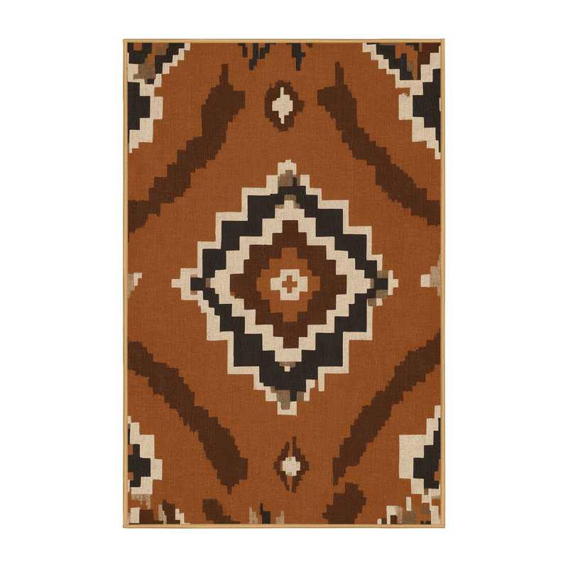 Cactus Bloom Rug, Rectangle 2' x 3'