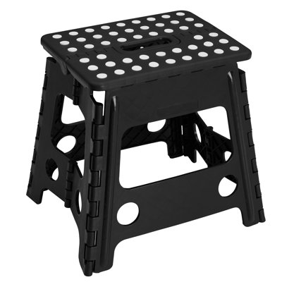 32 cm Folding Step Stool, Non-Slip Surface Portabl Foldable Stool With Carry Handle, Heavy Duty To Support For Living Room, Kitchen, Bathroom