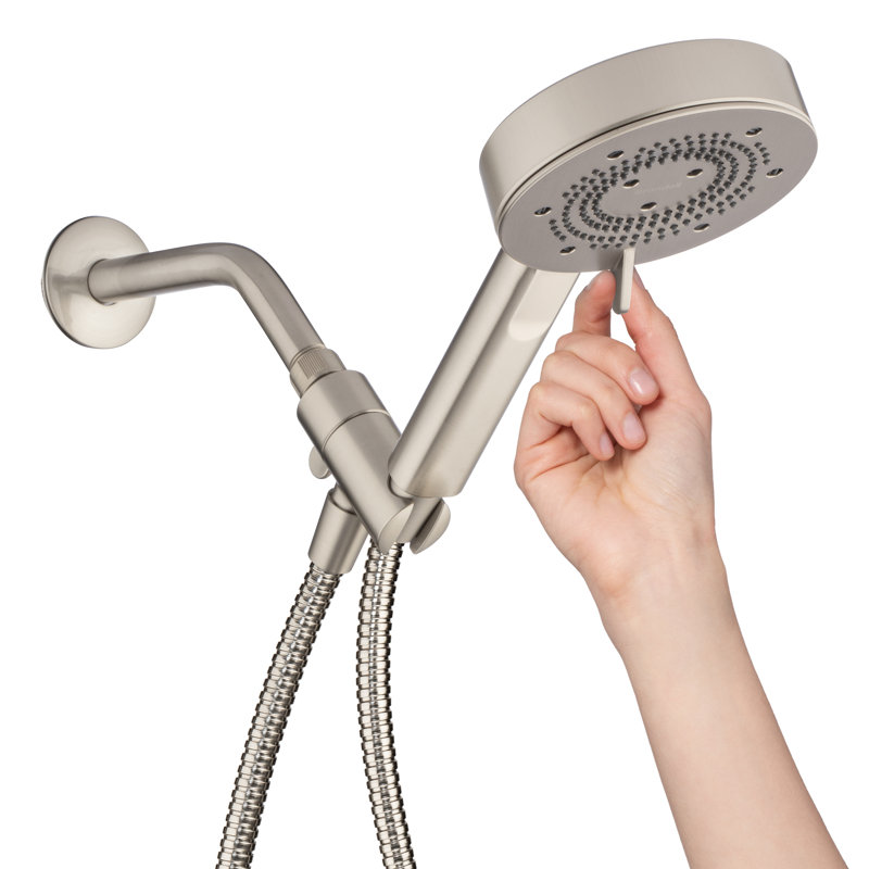 Nebia Yuba 5-Setting Handshower 1.5 gpm, Chrome, Brushed Nickel