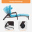 Ensemble de chaise longue d'extérieur en osier-96079110