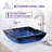 ANZZI Viace 15.125'' Tempered Glass Square Bathroom Sink with Faucet-19378743