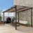 10*10Ft Durable Outdoor Wall-Mounted Pergola
