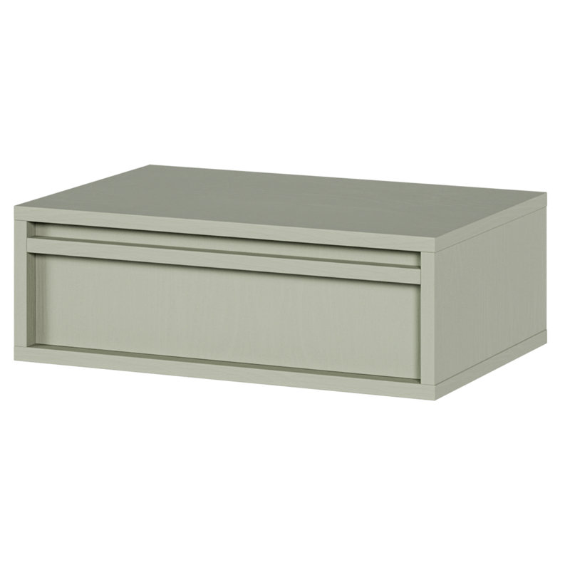 Akhi 50cm W Manufactured Wood Bedside Table, Green