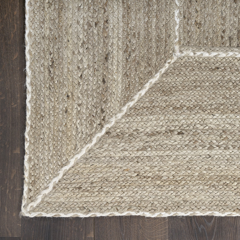 Sokolowski Natural Grey Farmhouse Indoor Rug, Rectangle 5' x 7'