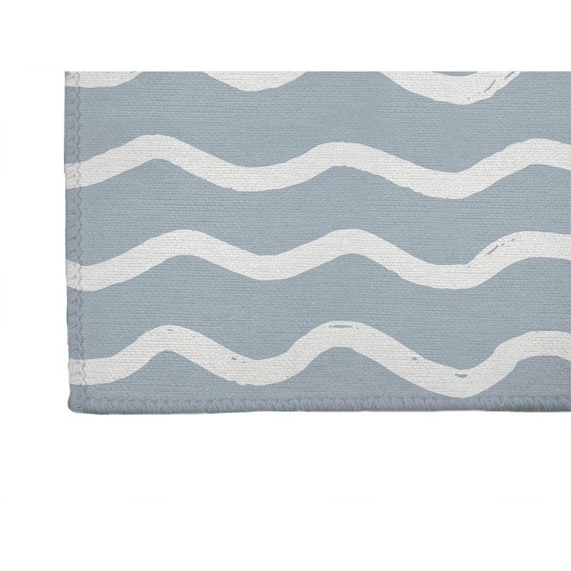 Wiggle Row Non-Slip Outdoor Rug, Runner 2'6" x 8'