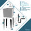 Évier à lessive autoportant avec robinet L 23,25 po x l 17,75 po-57885607-57885604