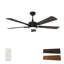 Ventilateur de plafond intelligent Apex de 52 po avec télécommande, ensemble d'éclairage inclus, fonctionne avec l'assistant Google et Amazon Alexa, raccourci Siri.-1212281889