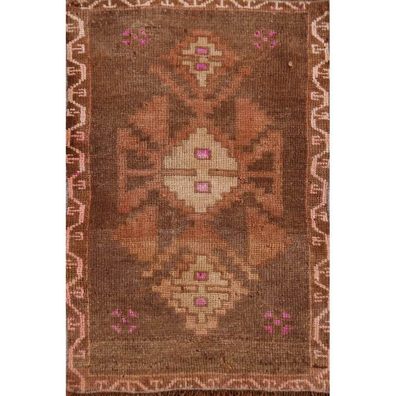 Tapis décoratif antique de style oriental Anatolian 2x3