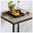 Bar Table Set with 2 Bar stools PU Soft seat with backrest-449061469-449061458