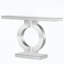 Console à miroir moderne avec base en forme de O