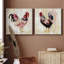 Pecking l'ordre I - ensemble de 2 peintures sur toile tendue-235556648