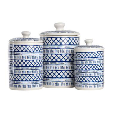 Ceramic 4 Piece Kitchen Canister Set Young's Inc