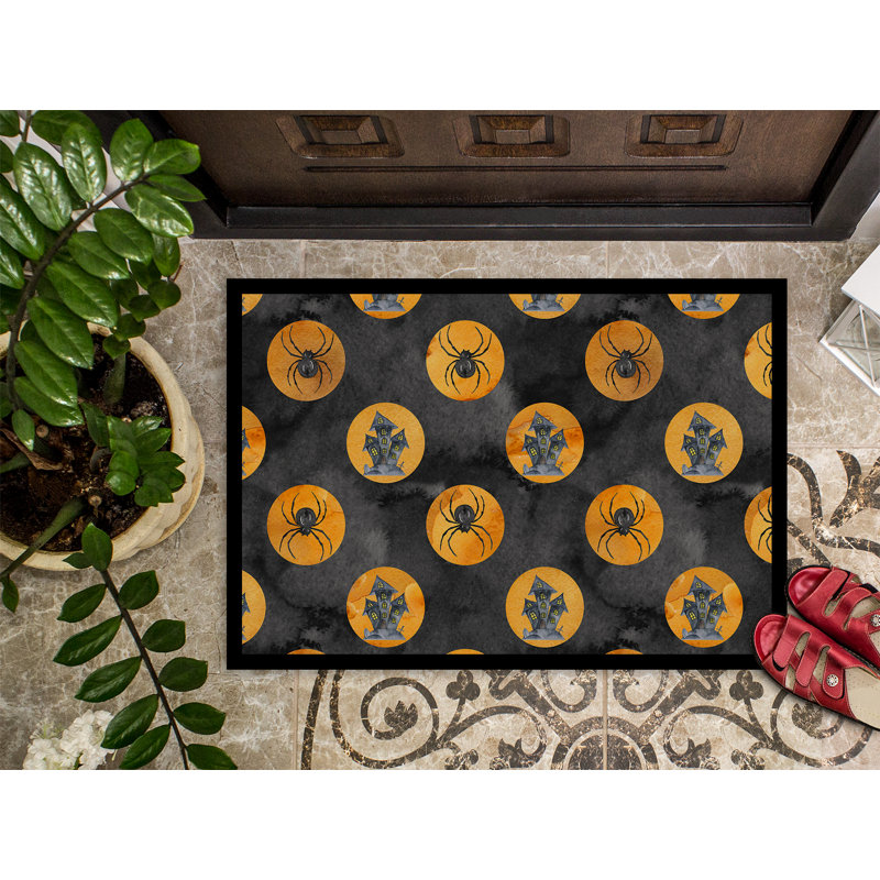 Tapis d'entrée antidérapant Adrienn, Rectangle 1 pi 6 po x 2 pi 3 po