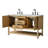 Stratford 54'' Double Bathroom Vanity with Engineered Stone Top-1001804750