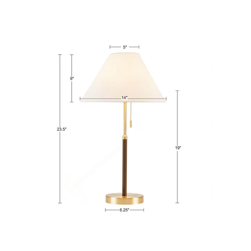Lampe de table à chaîne deux tons
