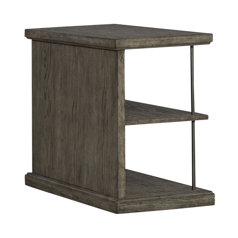 Arroyo Floor Shelf End Table with Storage