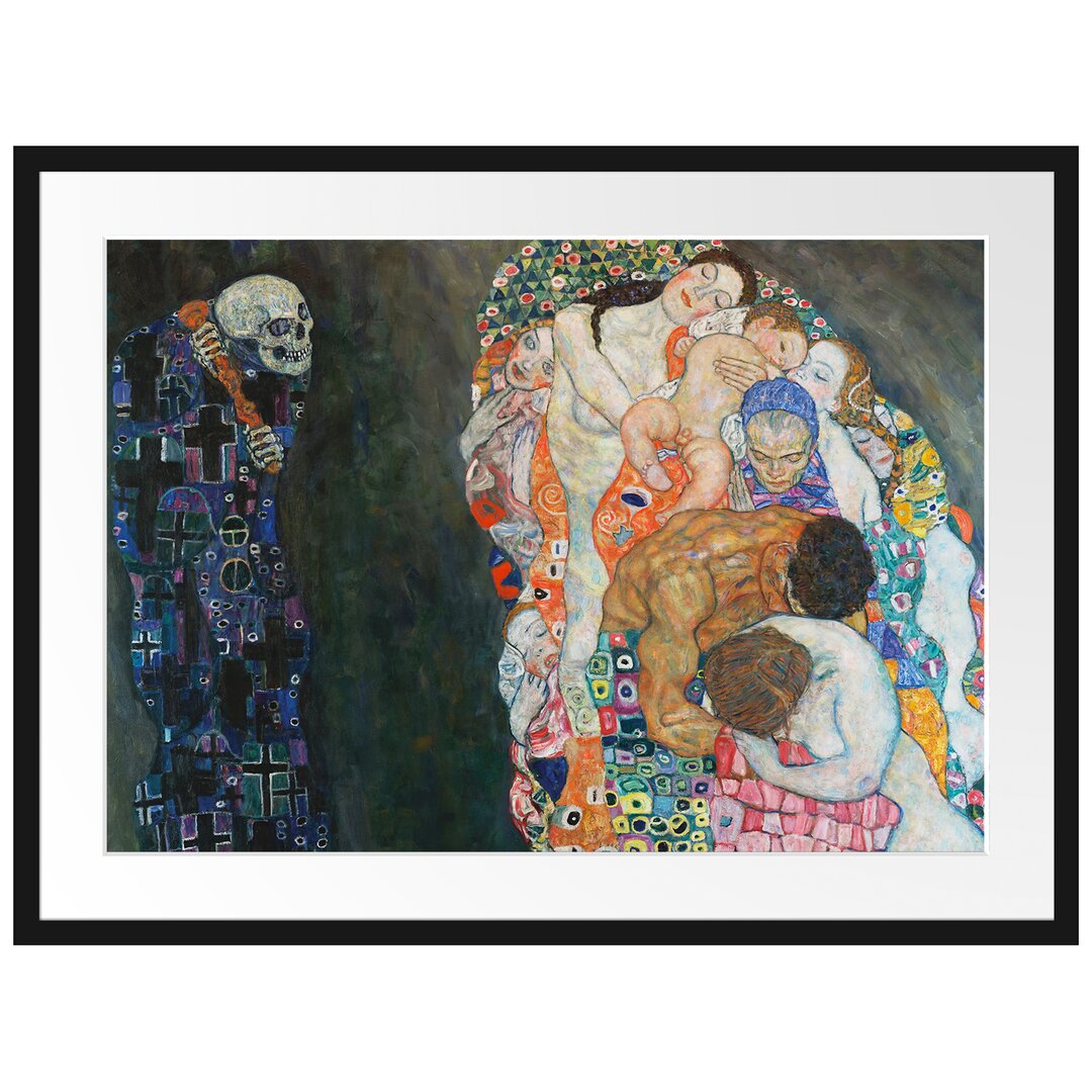 Gerahmter Kunstdruck Death and Life von Gustav Klimt