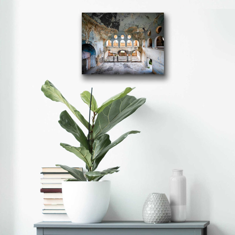 Art libanais en verre acrylique "Libanese Synagogue" par Roman Robroek, H 12 po x l 16 po x P 0,13 po