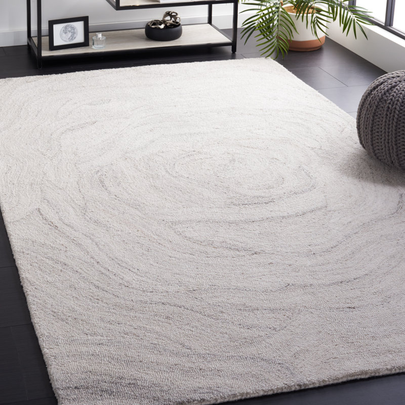 Abstract Hand Tufted Performance Abstract Rug, Rectangle 6' x 9'