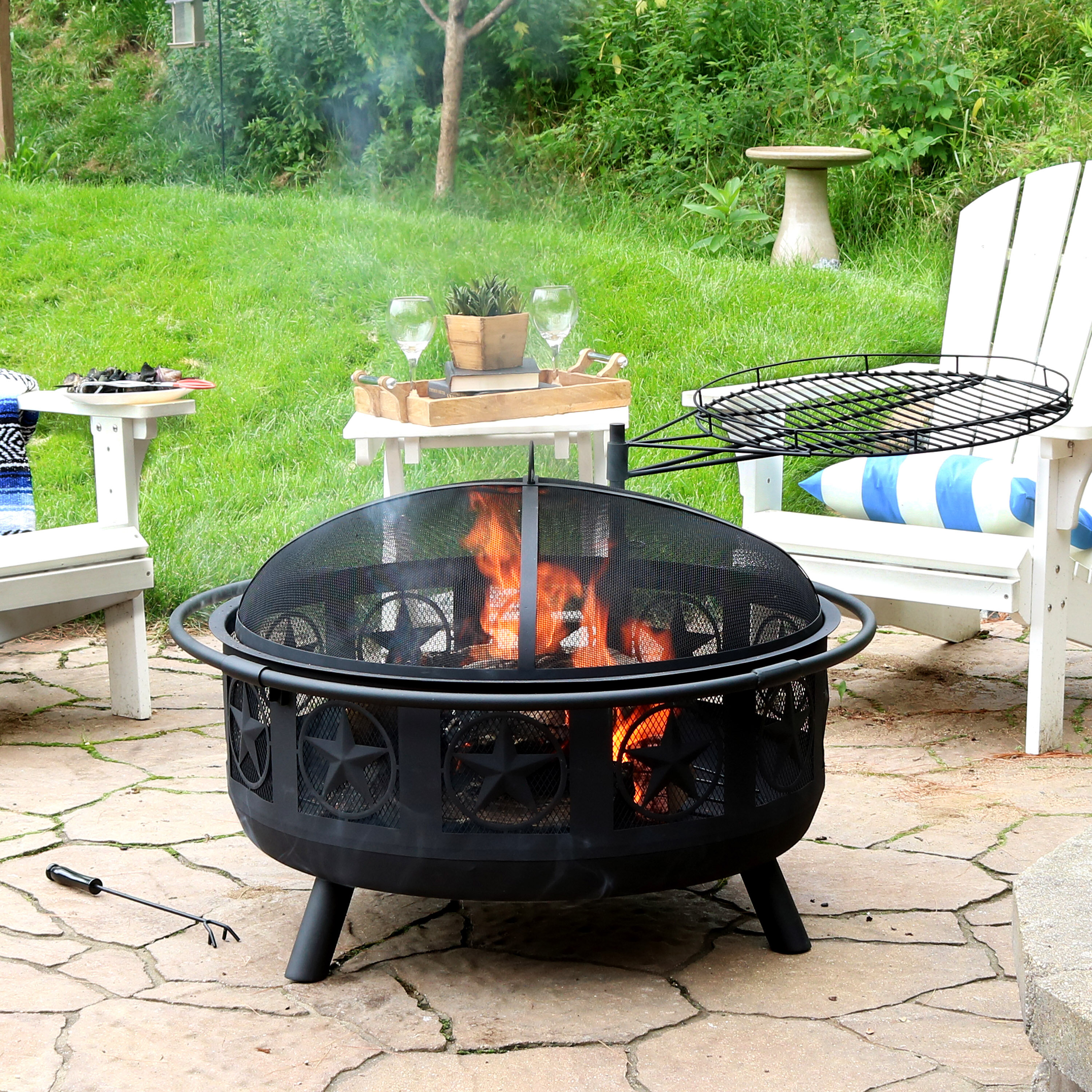 Bakewell Burners Outdoor Fireplace - Matte Black
