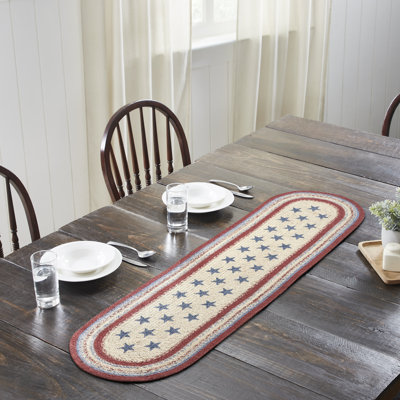 Celebration Jute Oval Table Runner