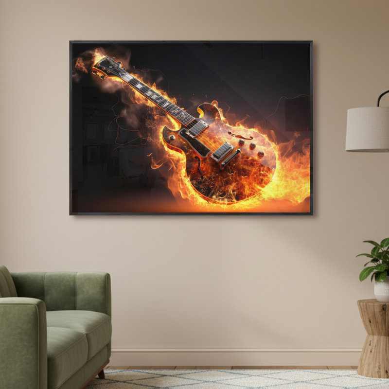 Single Picture Frame LED Illuminated Wall Art Wall Art on Glass / Aluminium, 61 cm H x 85 cm W