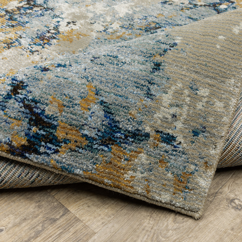 Ronny Abstract Indoor Rug, Rectangle 5'3" x 7'3"