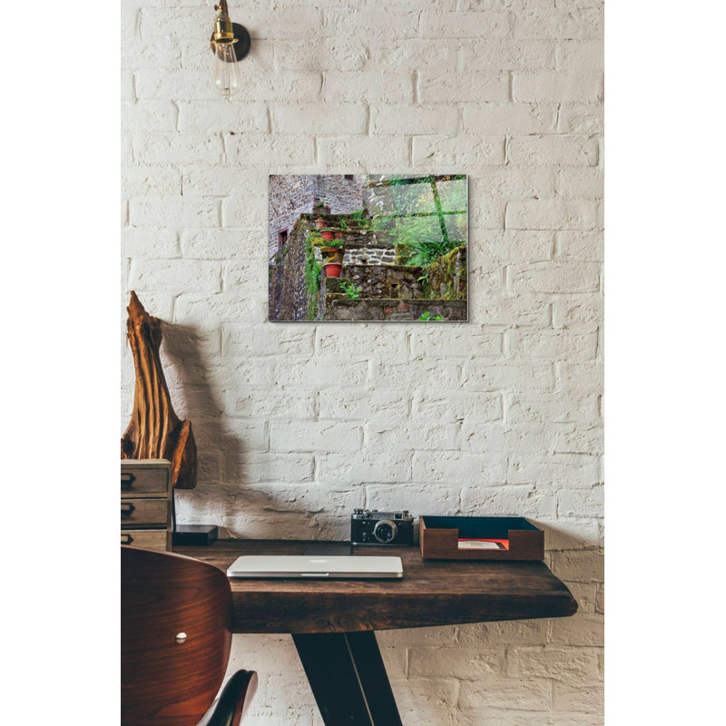 'Stone Steps,' Acrylic Glass Wall Art, 12" H x 16" W x 0.12" D