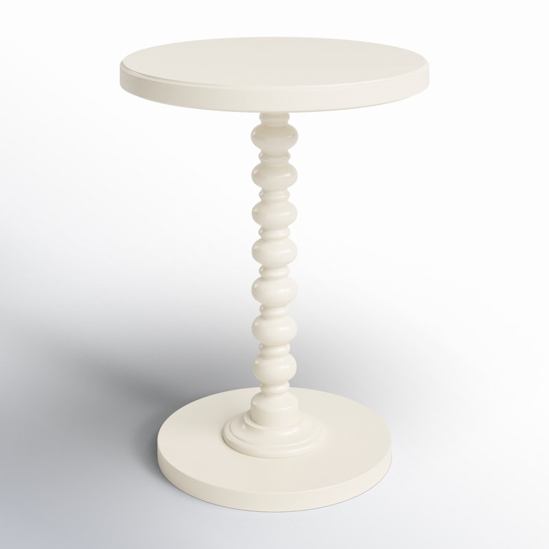 Fiama End Table, 22.25" H x 17" W, White
