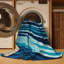  Washable Ocean Blues Hawaiian Area Rug-508027875