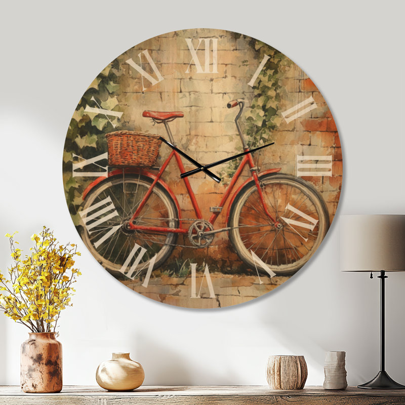 Horloge murale ronde surdimensionnée Vintage, Oversized
