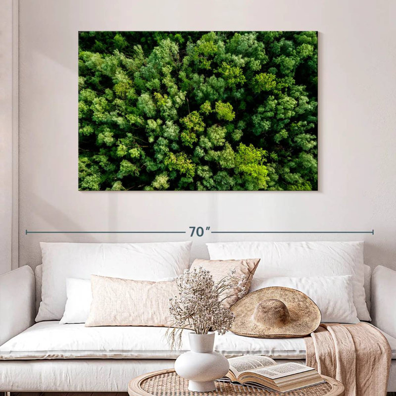 Alvord Lush Green Woodland, 32" H x 48" W