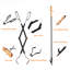 Ensemble d'outils de foyer en fer Abbo