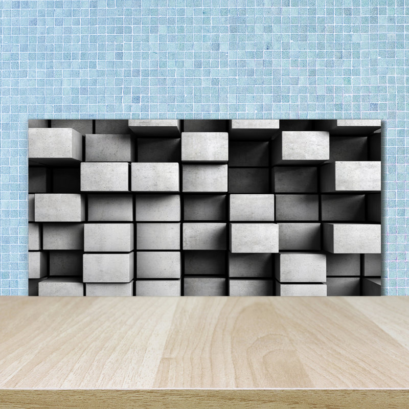 Bily 50cm W x 100cm L Glass Peel and Stick Panel