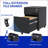 File Cabinets 2 Drawer Mobile Lockable Steel Filing Cabinet for Home Office | Black | Office